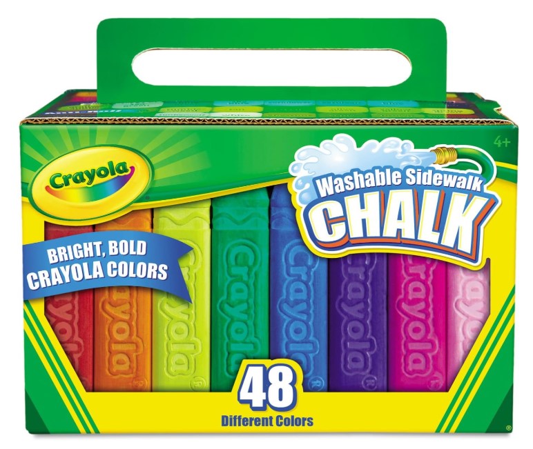 Crayola Washable Sidewalk Chalk - 48 Colors - Blesket Canada