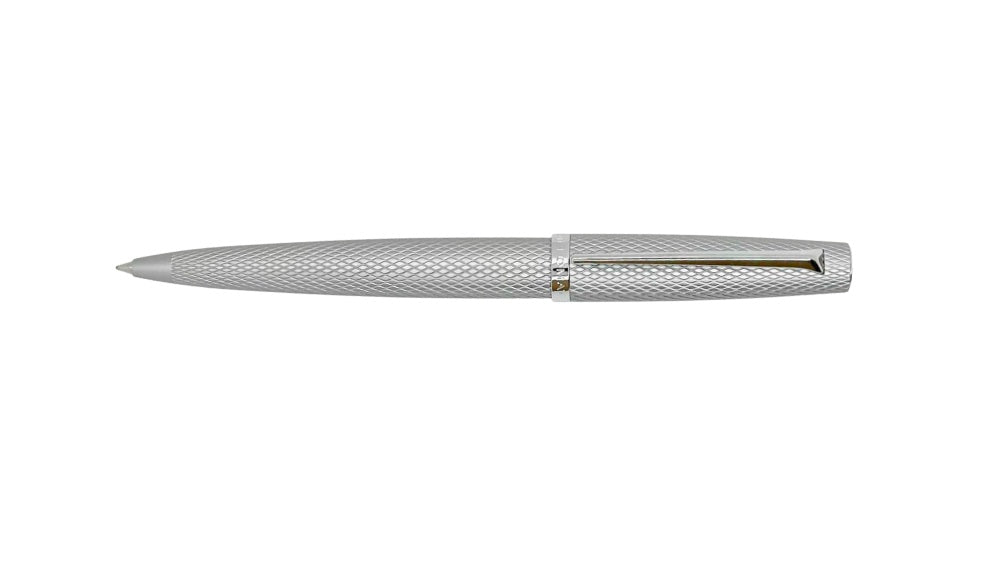 Diplomat Viper Guilloche Ballpoint Pen - Silver - Blesket Canada