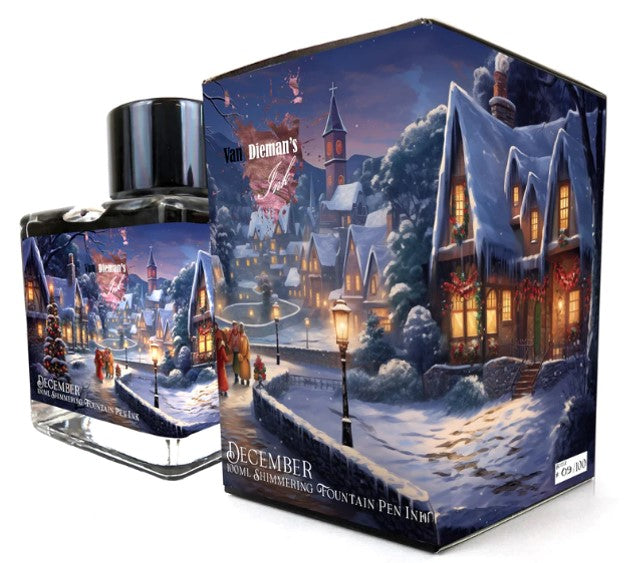 Van Dieman's December - 100ml Fountain Pen Ink (Shimmering) - Blesket Canada