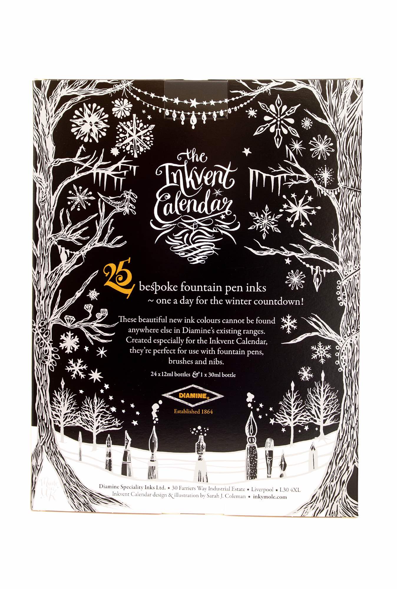 Diamine Inkvent Calendar 2024, Black Edition - Blesket Canada