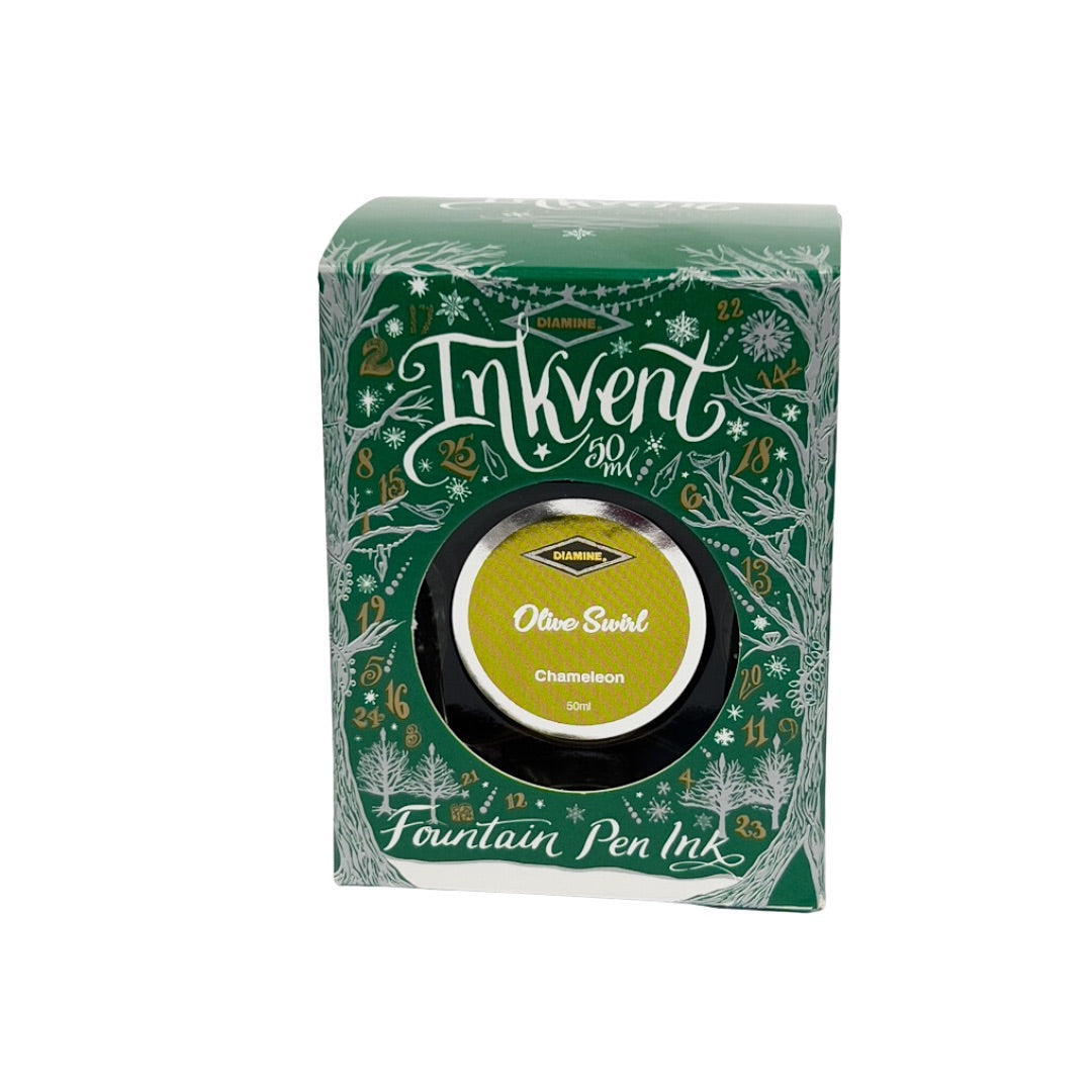 Diamine Green Edition Inkvent  - Olive Swirl (50ml)