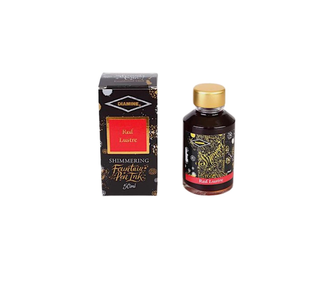 Diamine Shimmering Fountain pen Inks 50ml - Red Lustre