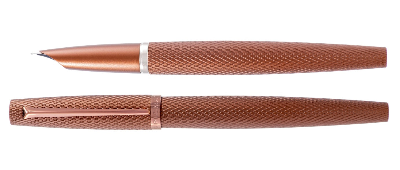 Diplomat Viper Guilloche Fountain Pen - Brown - Blesket Canada