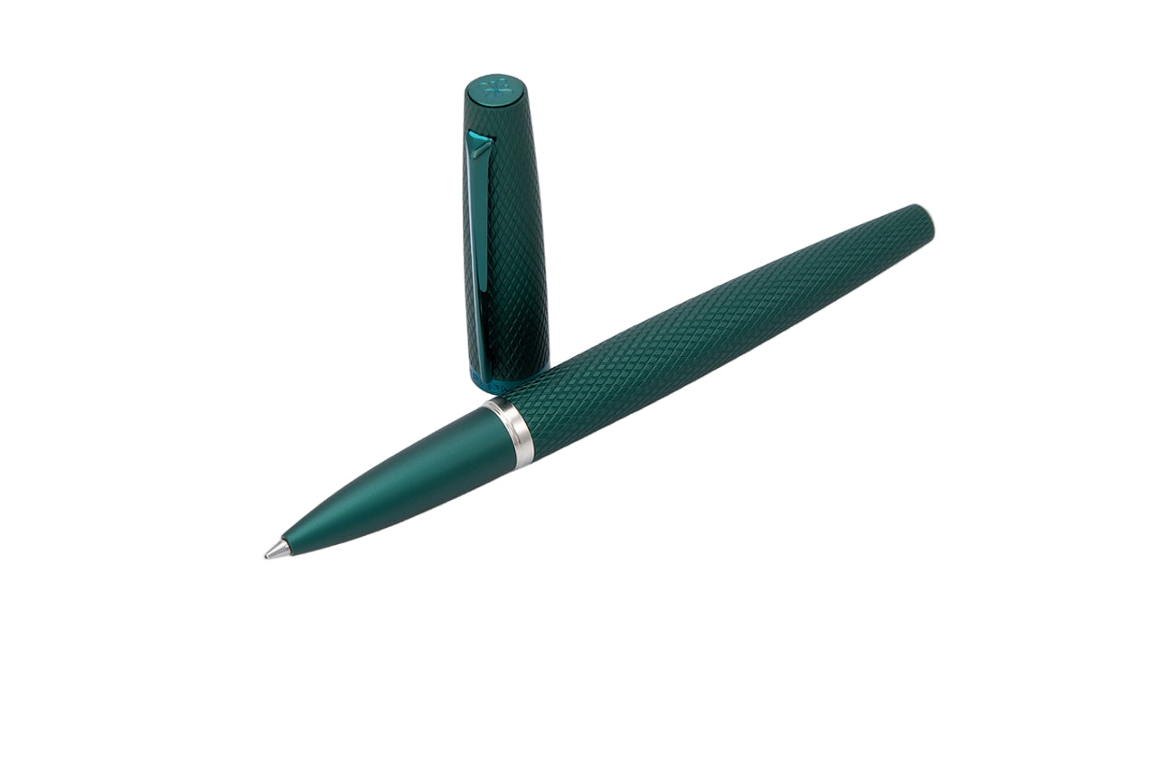Diplomat Viper Guilloche Rollerball - Green  - Blesket Canada