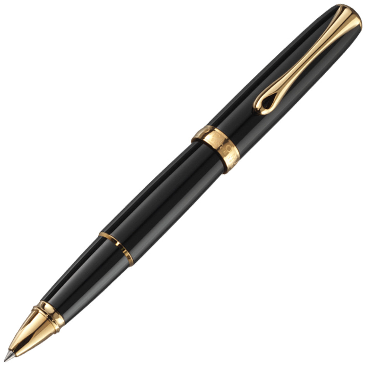 Diplomat Excellence A² Rollerball Pen - Black Lacquer Gold - Blesket Canada