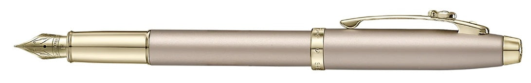 Sheaffer x Emily in Paris 100 9377 Champagne Gold Fountain Pen with Bow Emblem - Blesket Canada