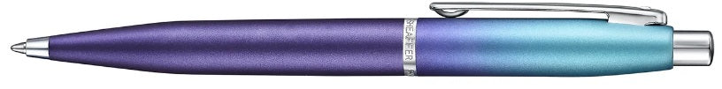 Sheaffer VFM Expressions Pearlised Gradient Blue and Purple Ballpoint Pen with Chrome Trims - Blesket Canada
