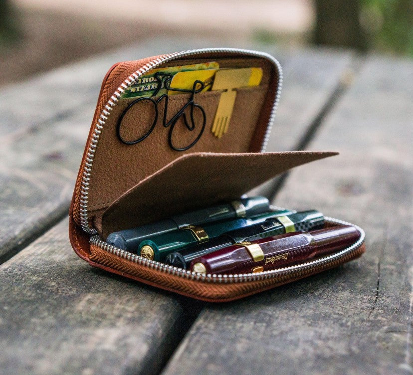 Galen Leather - EDC Wallet - Brown - Blesket Canada