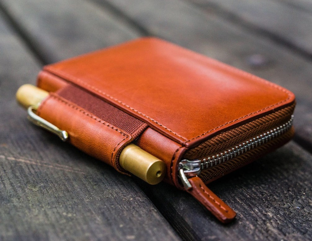 Galen Leather - EDC Wallet - Brown - Blesket Canada