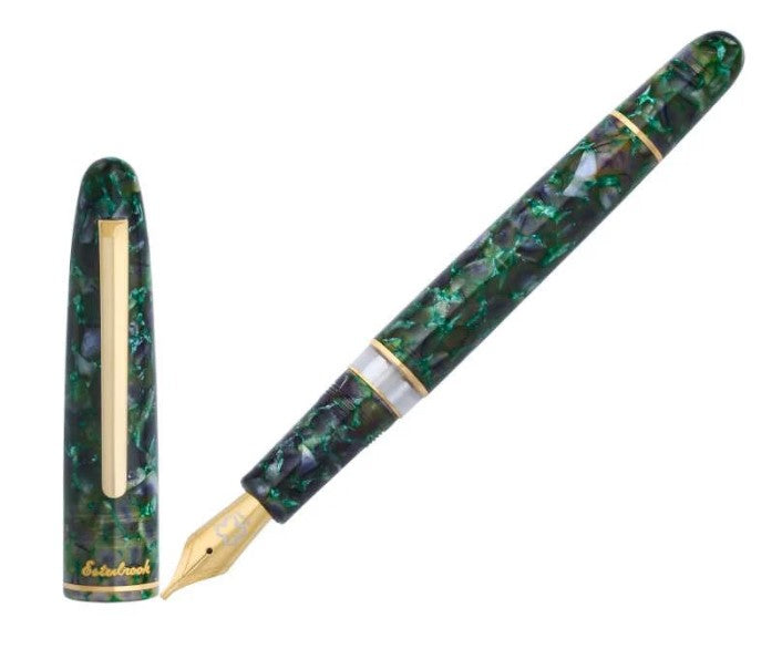 Esterbrook Estie Jurrasic Gold Trim Push Piston Fountain Pen - Blesket Canada