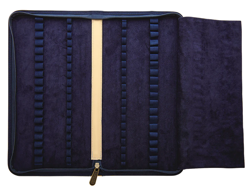 Esterbrook Zipper Pen Case 40pc Navy - Blesket Canada