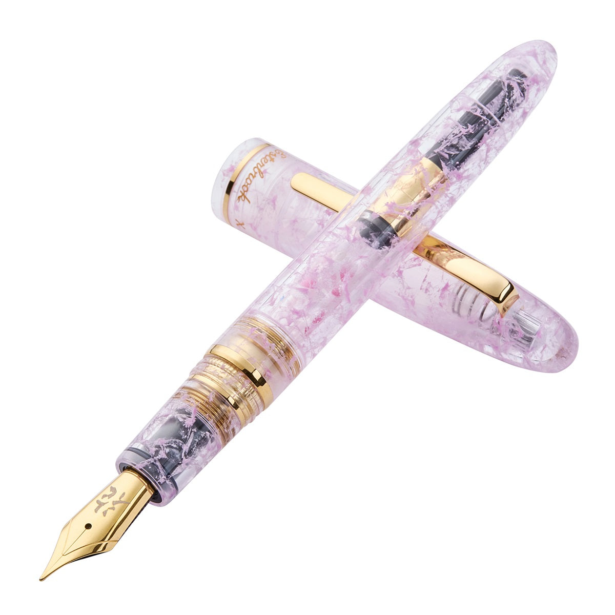 BUNGUBOX X Esterbrook Kachofugetsu Flower Cherry Blossom Fountain Pen – Gold Trim - Blesket Canada