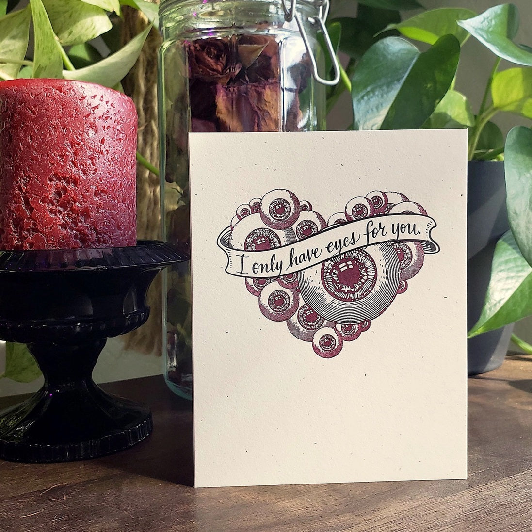 The Well-Appointed Desk Valentine's Day Card – I Only Have Eyes for You (Eyeball Heart) - Blesket Canada