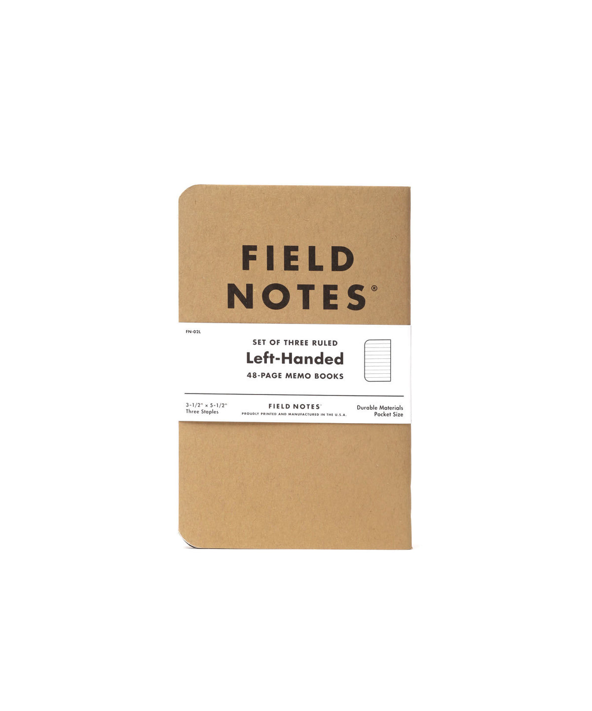 Field Notes LeftHanded Ruled Paper (3Pack) Blesket Canada