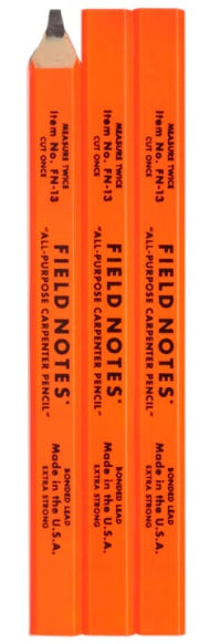 Field Notes Carpenter Pencil 3-Pack - Blesket Canada
