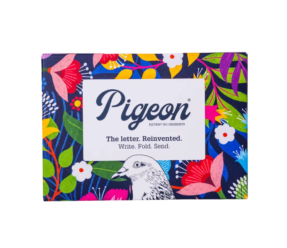 Floral Fantasia Pigeon, Botanical Folding Letters, Pack of 6 - Blesket Canada