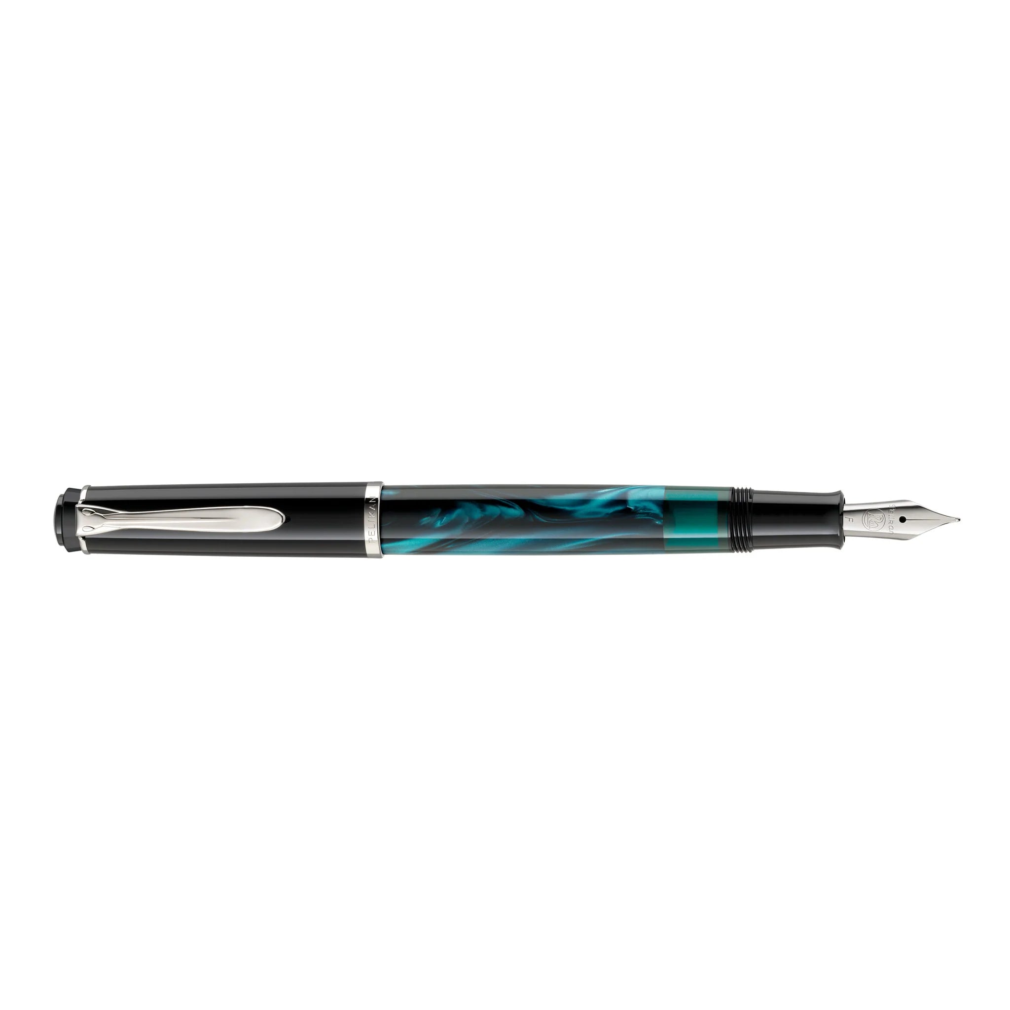 Pelikan Classic M205 Marbled Petrol Fountain Pen - Blesket Canada