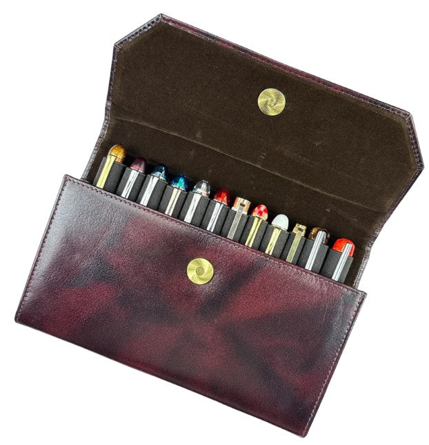 Girologio 12 Penfolio Clutch - Oxblood - Blesket Canada