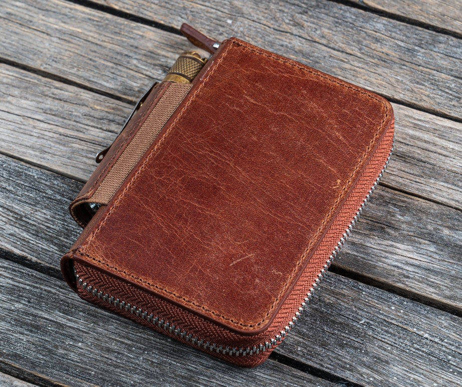 Galen Leather - EDC Wallet - Crazy Horse Tan - Blesket Canada