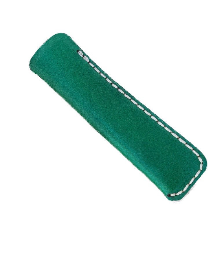 Galen Leather - Single Fountain Pen Sleeve - Green - Blesket Canada