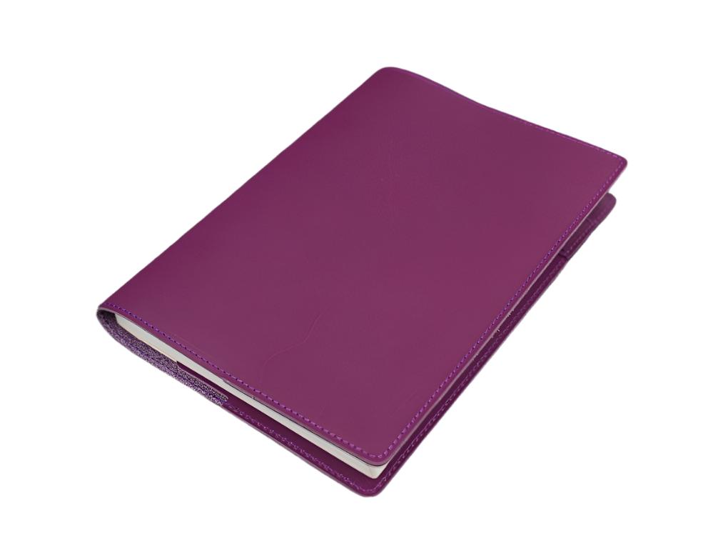 Galen Leather - Slim A5 Notebook/Planner Cover - Purple - Blesket Canada