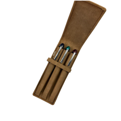 Girologio 3 Pen Case - Saddle Tan - Blesket Canada