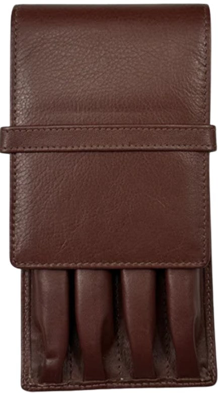 Girologio 4 Pen Case - Antique Brown - Blesket Canada