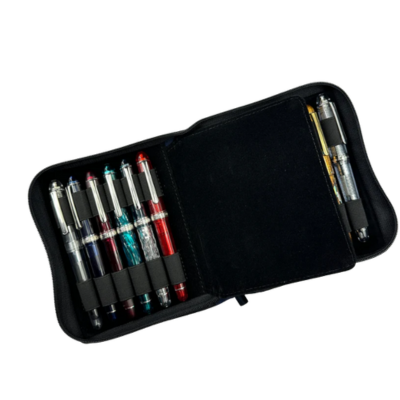 Cotton Denim 12 Zip Pen Case - Blesket Canada