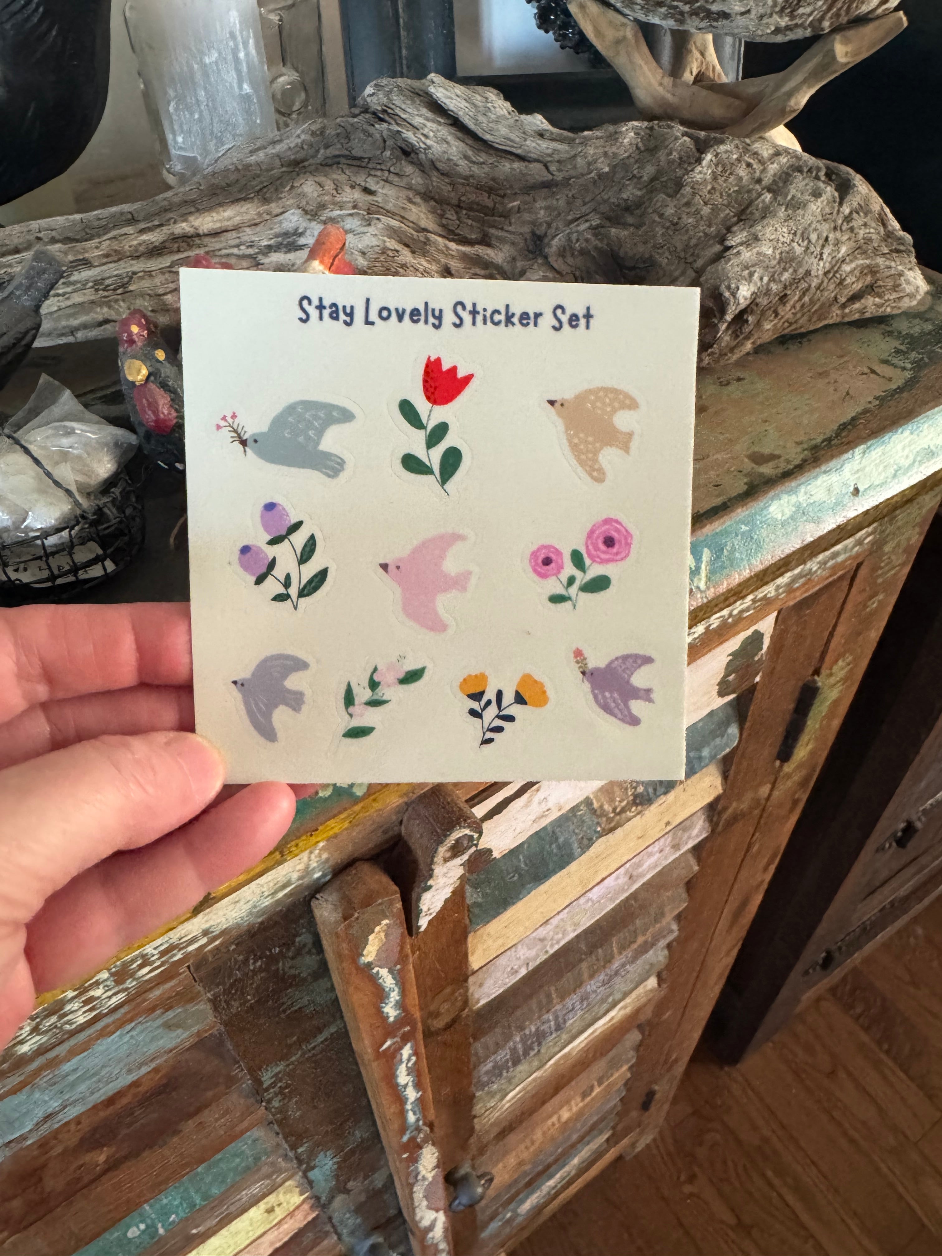 Hello Lovely Stay Lovely Sticker Sheet - Blesket Canada