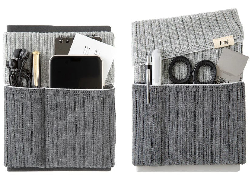 Midori Notebook’s HARAMAKI A6–B6 – Two-Tone Grey - Blesket Canada