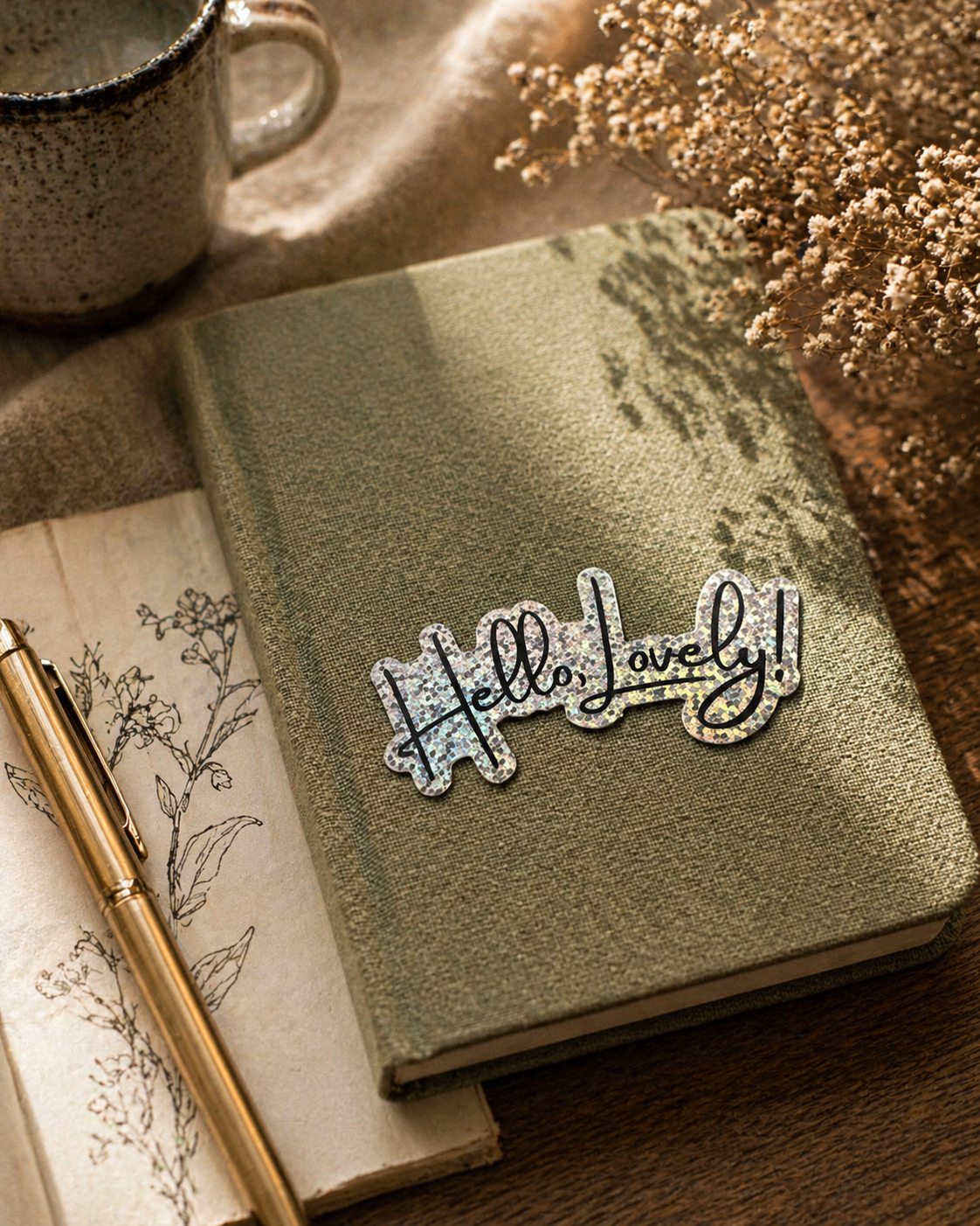 Hello Lovely Little Lovely Glitter Sticker – Make Something Lovely - Blesket Canada