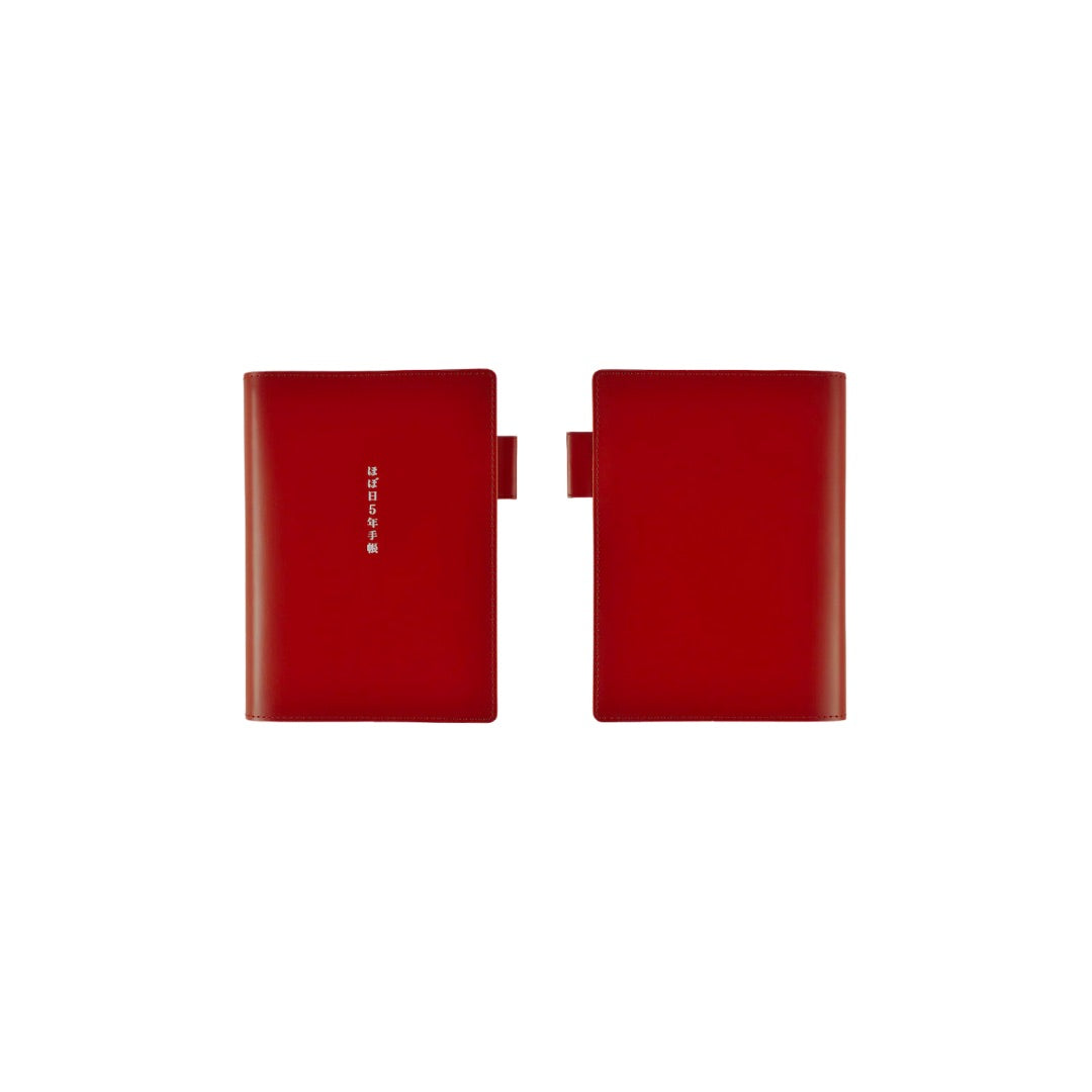 Hobonichi 5-Year Techo Leather A6 Cover (Red) - Blesket Canada