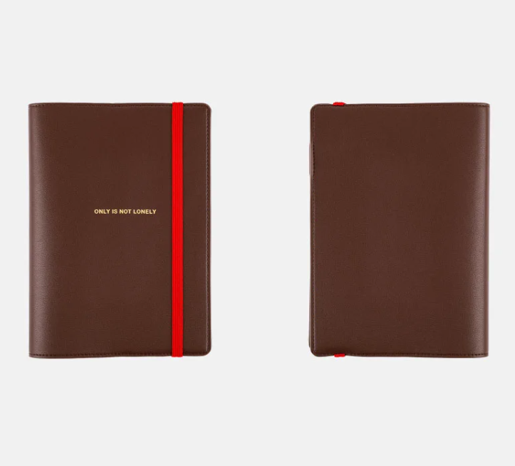 Hobonichi Techo Cover A5 - Only is Not Lonely (Chocolate) - Blesket Canada