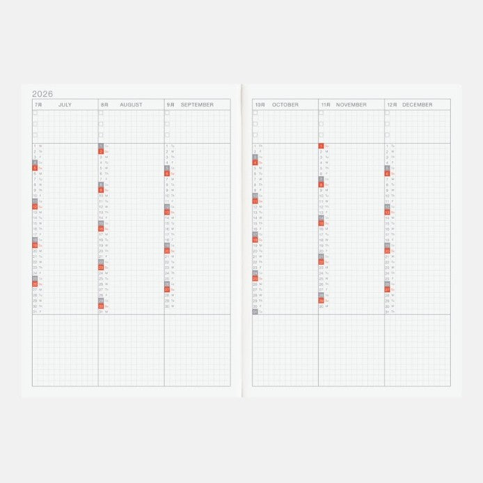 Hobonichi Techo 2026 Cousin (English Edition) A5 - Original - Blesket Canada