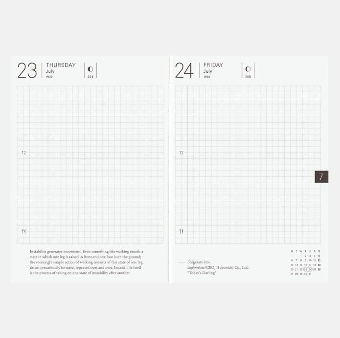 Hobonichi Techo 2026 English Planner Book A6 (January Start) - Blesket Canada