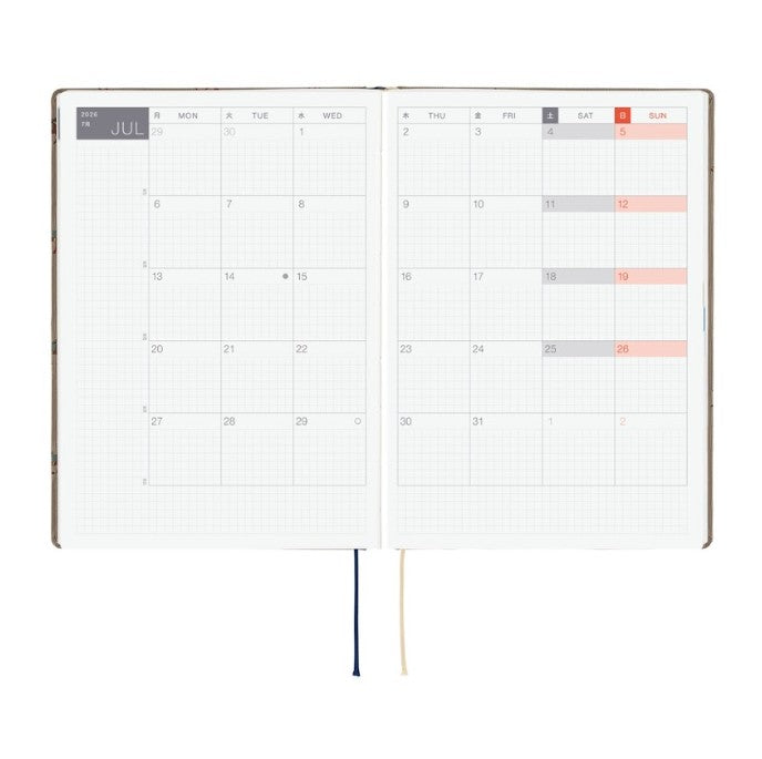 Hobonichi Techo 2026 HON Planner A5 (Daily) - Bow & Tie: Galloping Horses - Blesket Canada