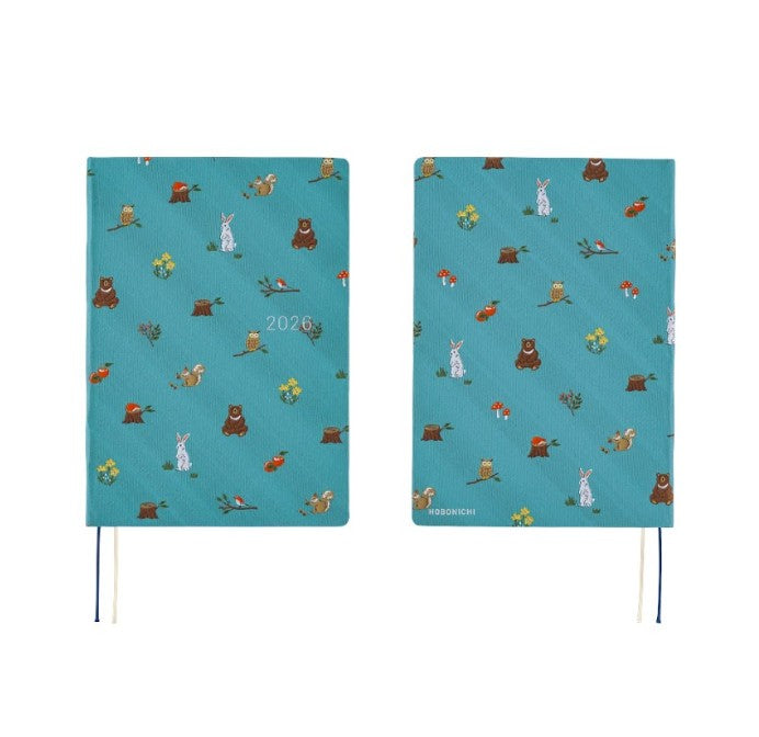 Hobonichi Techo 2026 HON Planner A5 (Daily) - Bow & Tie: In the forest - Blesket Canada
