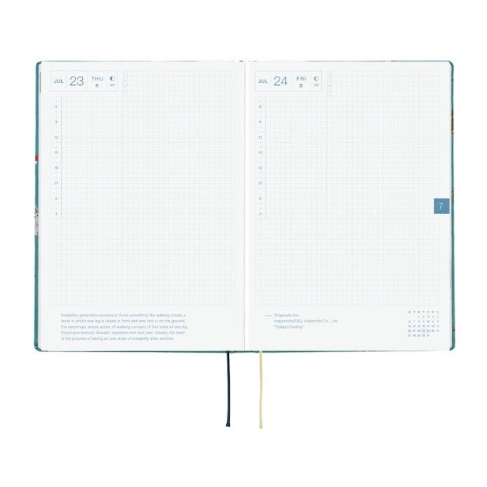 Hobonichi Techo 2026 HON Planner A5 (Daily) - Bow & Tie: In the forest - Blesket Canada