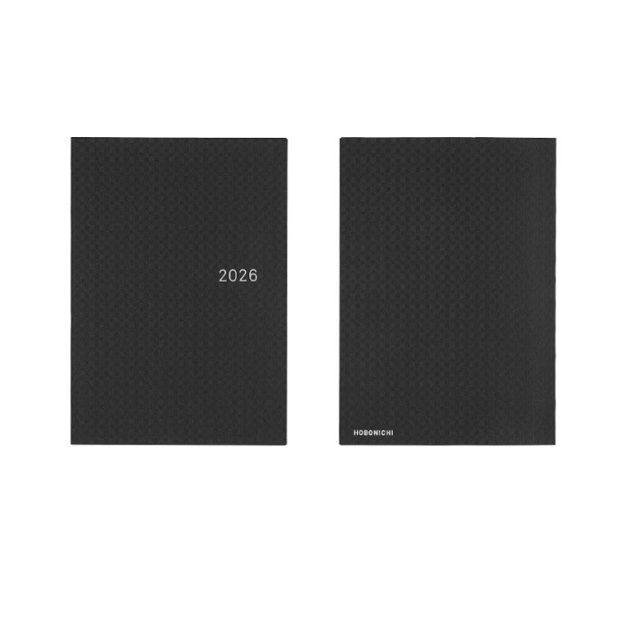 Hobonichi Techo 2026 HON Planner A5 (Daily) - Paper Series: Black Gingham - Blesket Canada