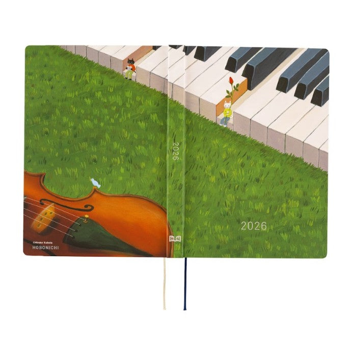 Hobonichi Techo 2026 HON Planner A5 (Daily) Hiroko Kubota: Waiting on the Chord - Blesket Canada