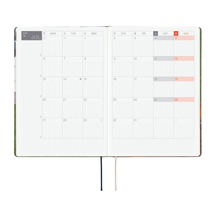 Hobonichi Techo 2026 HON Planner A5 (Daily) Hiroko Kubota: Waiting on the Chord - Blesket Canada