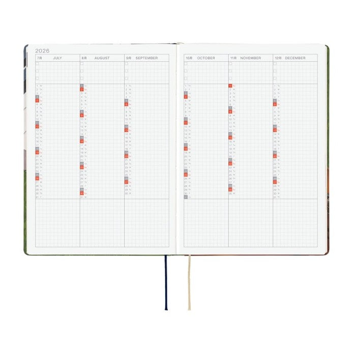 Hobonichi Techo 2026 HON Planner A5 (Daily) Hiroko Kubota: Waiting on the Chord - Blesket Canada
