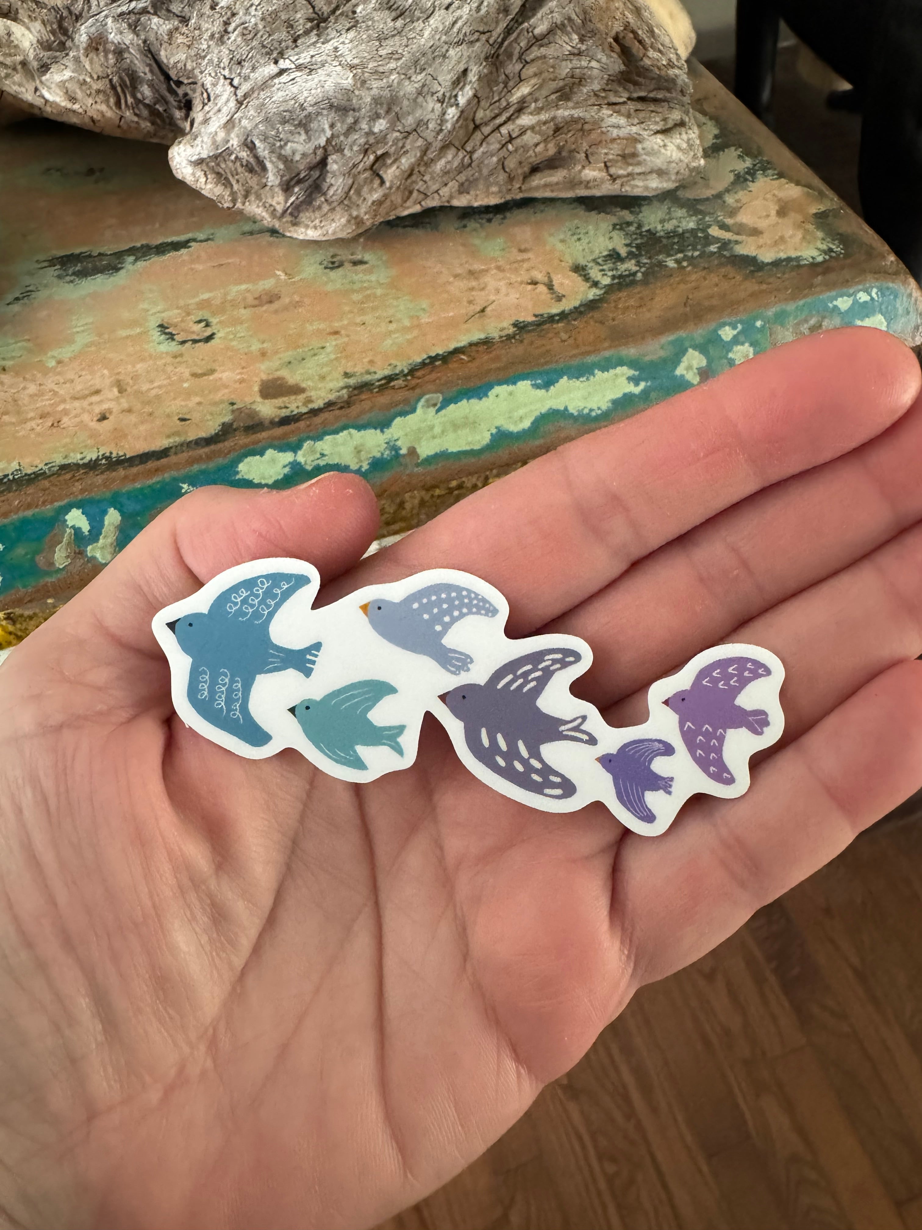 Hello Lovely Little Lovely Sticker – Twilight Birds - Blesket Canada