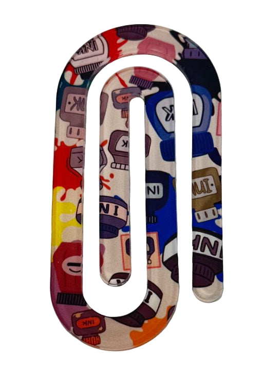 Hello Lovely Creative Stationery Bookmark Clip - Ink Bottles - Blesket Canada