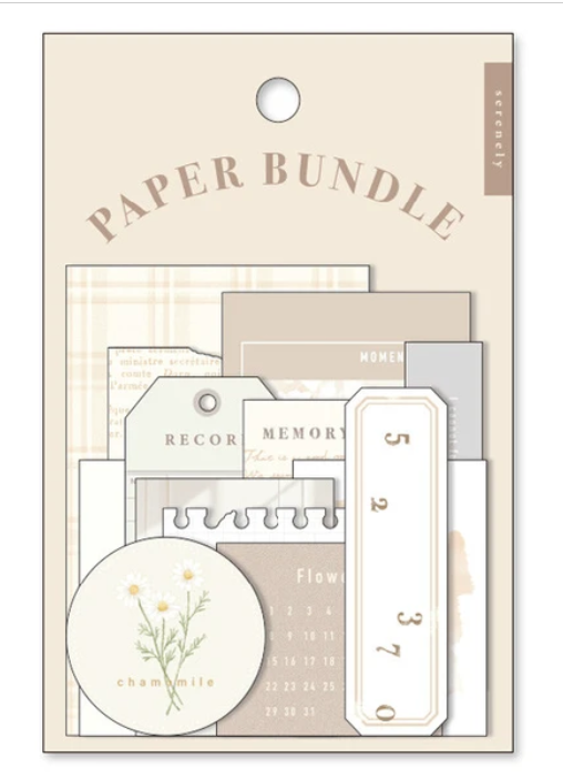 Mind Wave Paper Bundle Sticker - Ivory - Blesket Canada