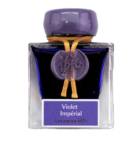 J. Herbin 1670 Collection 50ml Ink Bottle - Imperial Violet - Blesket Canada