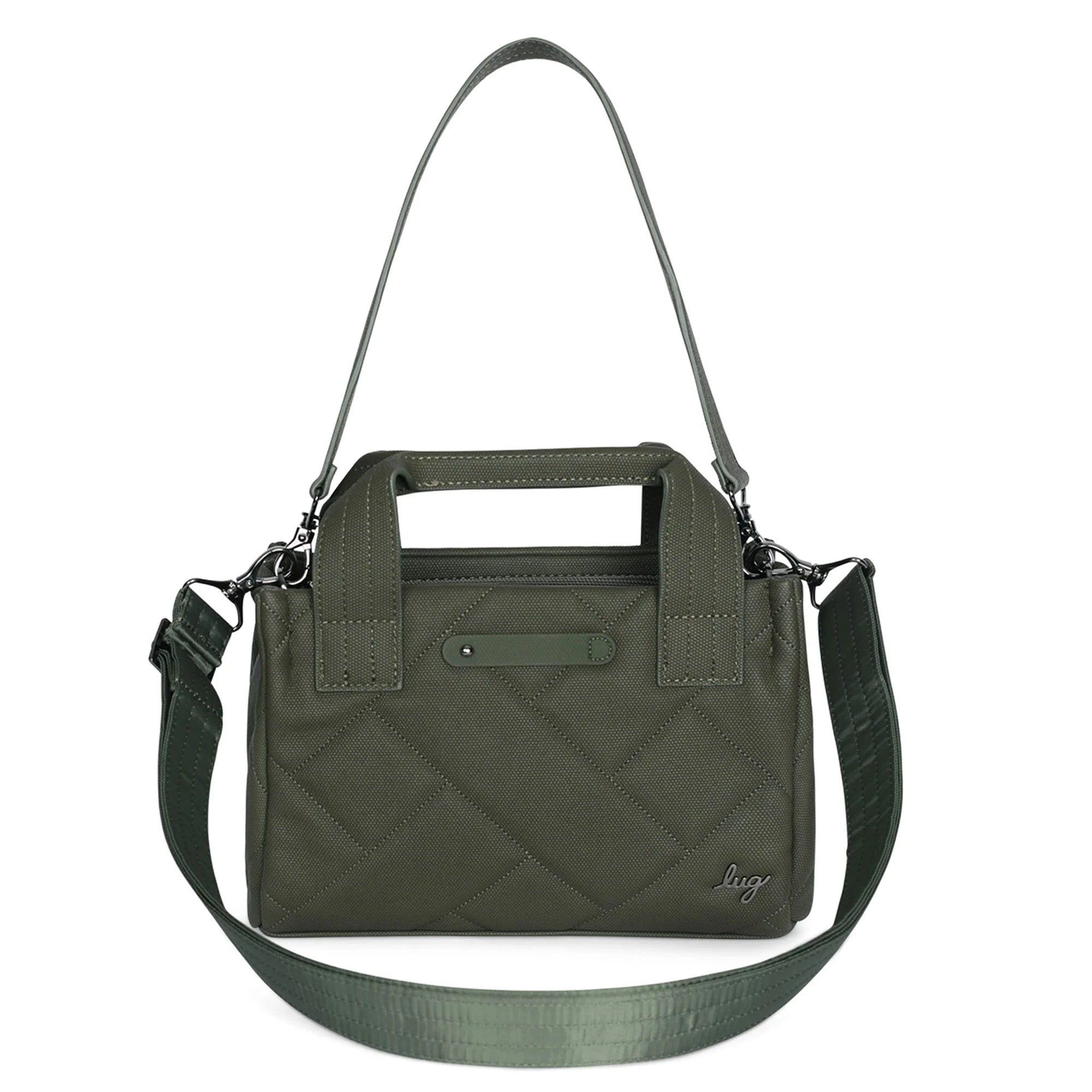 Lug Jitterbug Matte Luxe VL Crossbody Bag- Olive Green - Blesket Canada