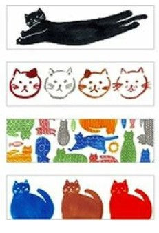 KING JIM KITTA Pre-Cut Washi Masking Tape – Cat (40 Pieces) - Blesket Canada