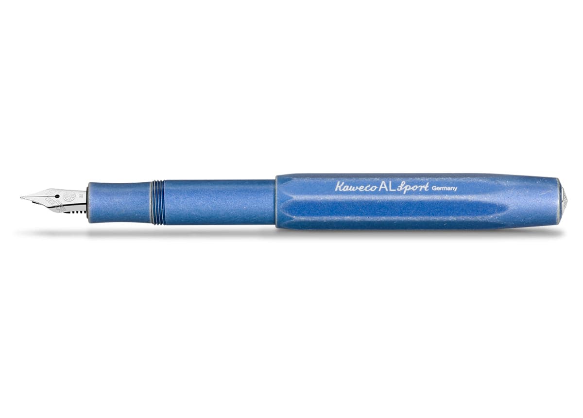 Kaweco AL Sport Stonewashed Fountain Pen - Blue - Blesket Canada