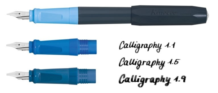 Kaweco Perkeo Calligraphy Set - Blue - Blesket Canada